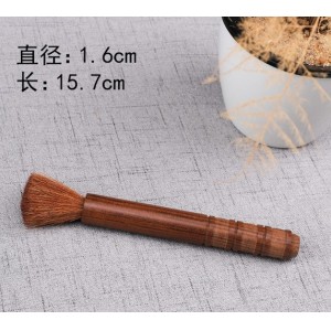 茶道配件 养壶笔 实木圆头茶刷